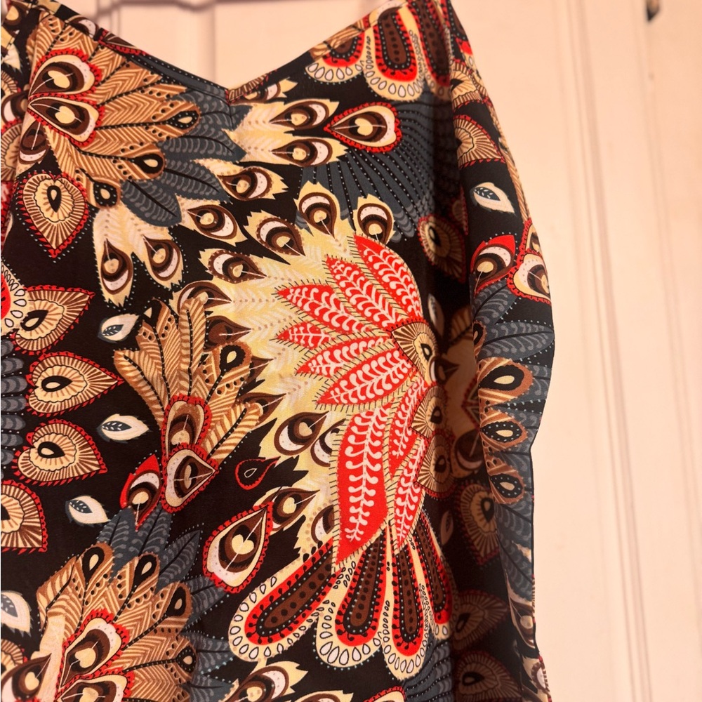 Multicolor Patterned Women's Top - Picture 3 of 4